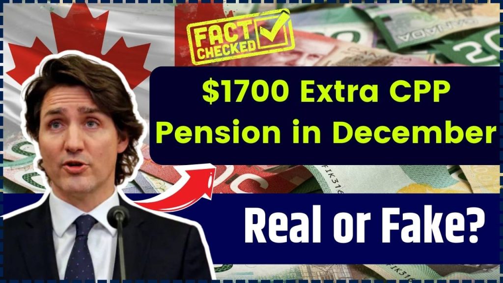 $1700 Extra CPP Pension in December