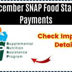 December SNAP Food Stamp Payments