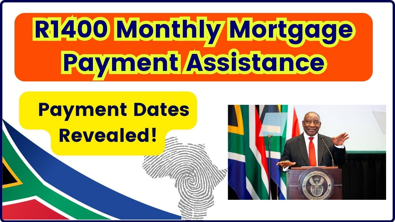 R1400 Monthly Mortgage Payment Assistance