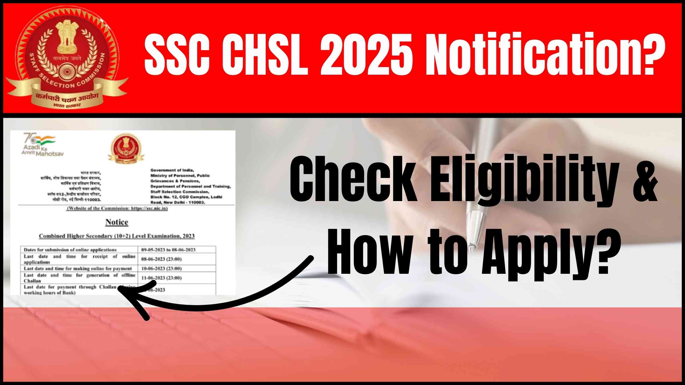 SSC CHSL 2025 Notification