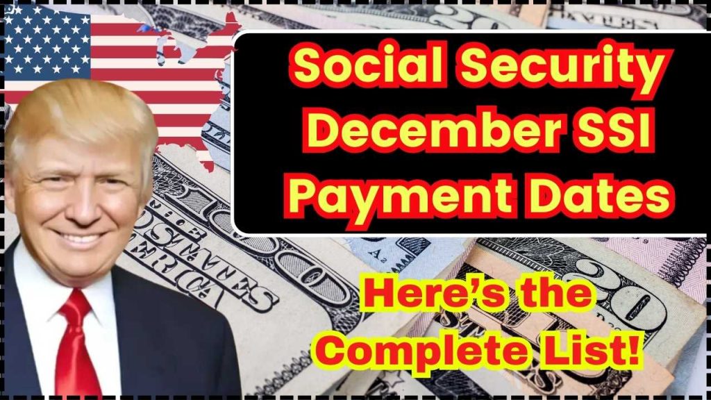 Social Security December SSI Payment Dates