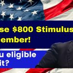 Surprise $800 Stimulus in December!