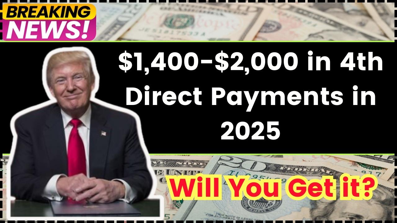 $1,400-$2,000 in 4th Direct Payments in 2025