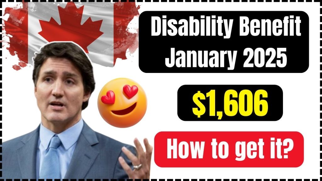 $1,606 Disability Benefit January 2025