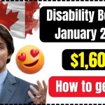 $1,606 Disability Benefit January 2025