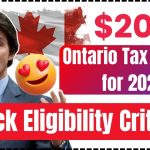 $200 Ontario Tax Rebate for 2025