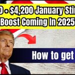 $2,200 + $4,200 January Stimulus Boost Coming In 2025