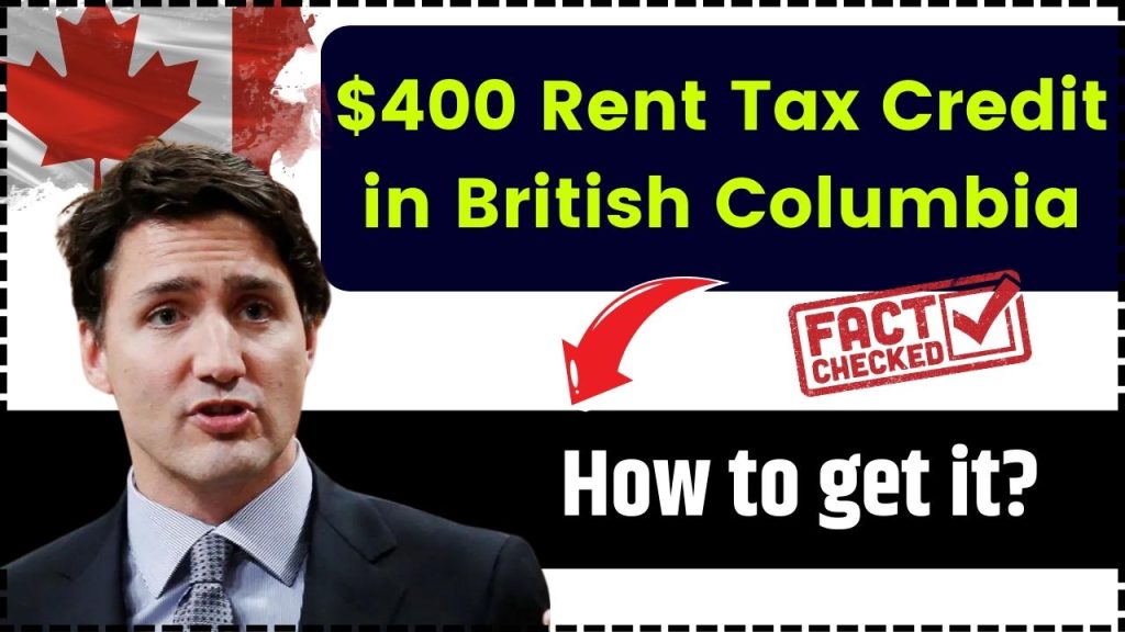 $400 Rent Tax Credit in British Columbia for 2025