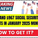 $5,180 and $967 Social Security Payments in January 2025 month