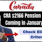 CRA $2166 Pension Benefit Coming in January 2025