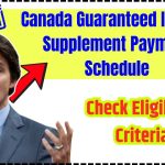 Canada Guaranteed Income Supplement Payment Schedule 2025