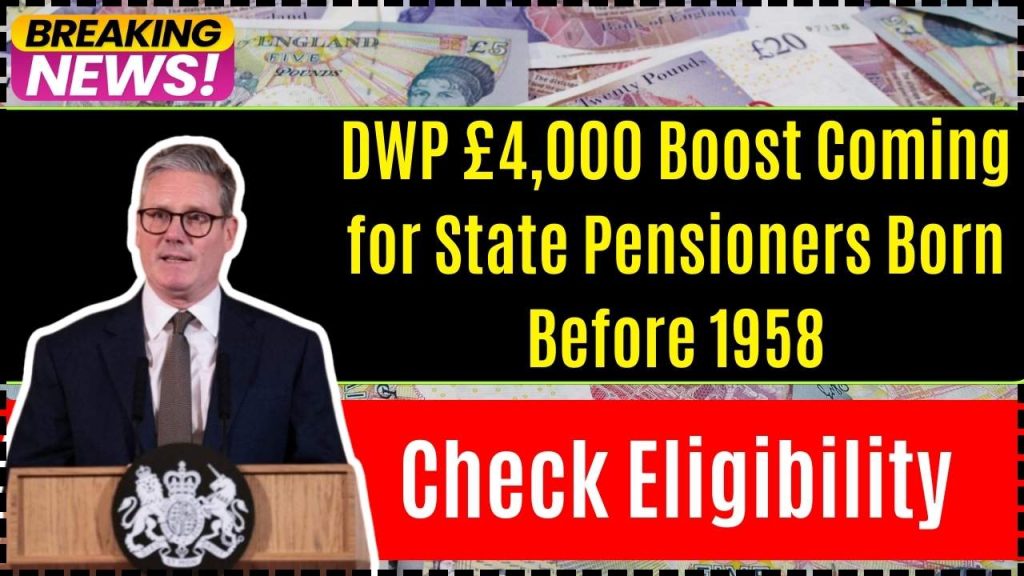 DWP £4,000 Boost Coming for State Pensioners Born Before 1958