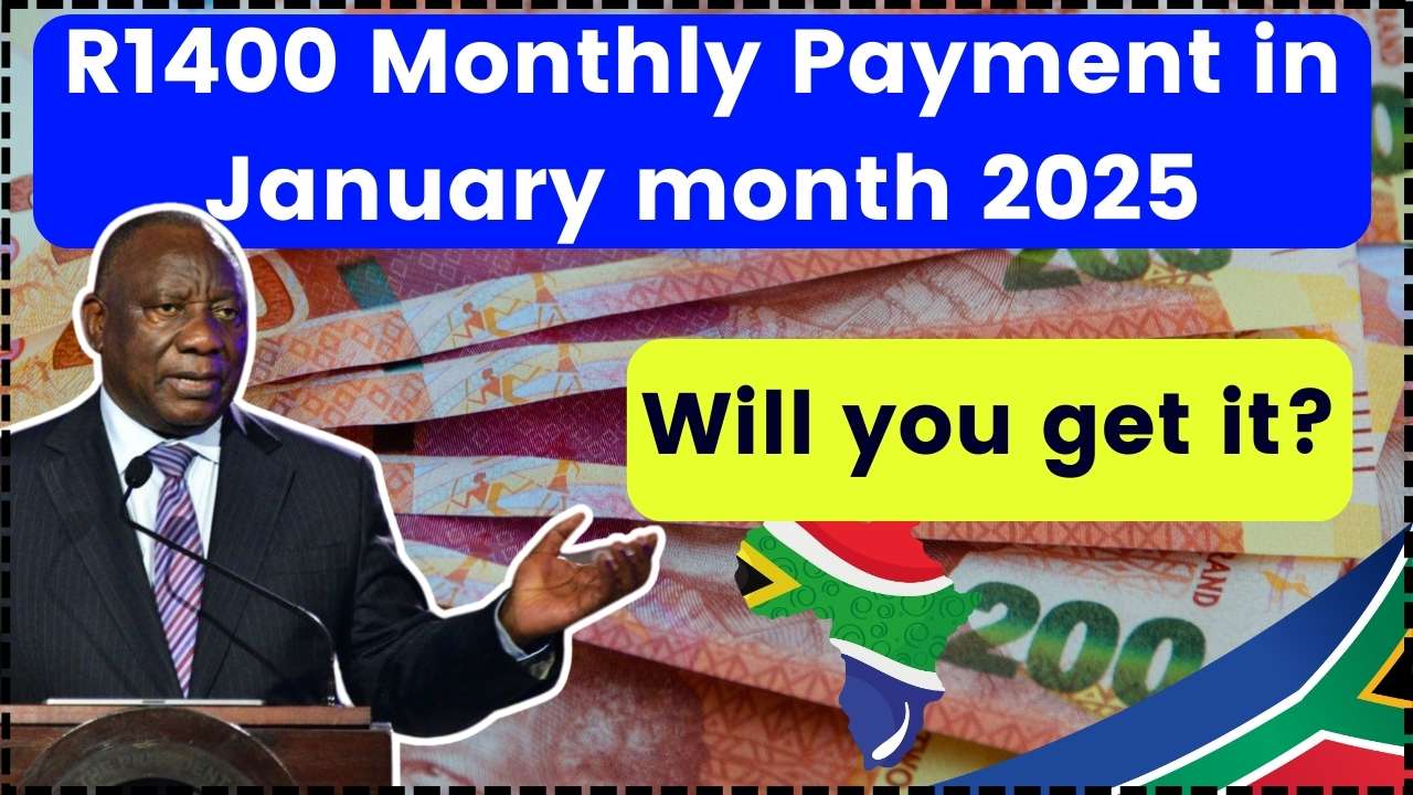 R1400 Monthly Payment in January month 2025