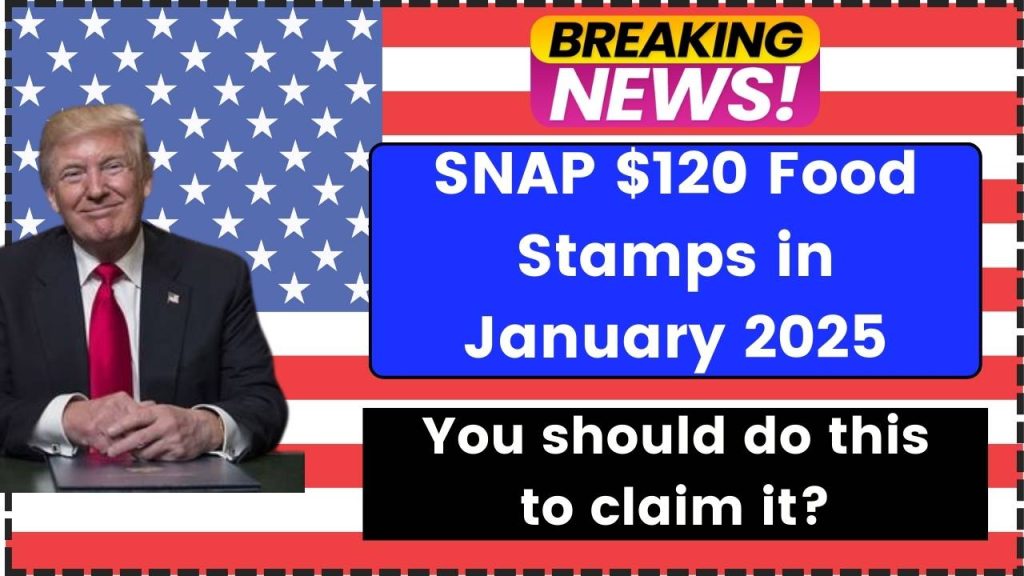 SNAP $120 Food Stamps in January 2025