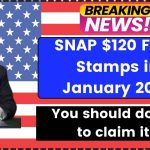 SNAP $120 Food Stamps in January 2025