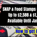 SNAP & Food Stamps Checks Up to $2,588 & $1,756 Available Until Jan. 28