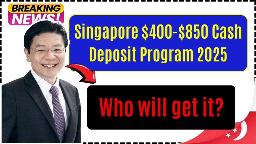 Singapore $400-$850 Cash Deposit Program 2025